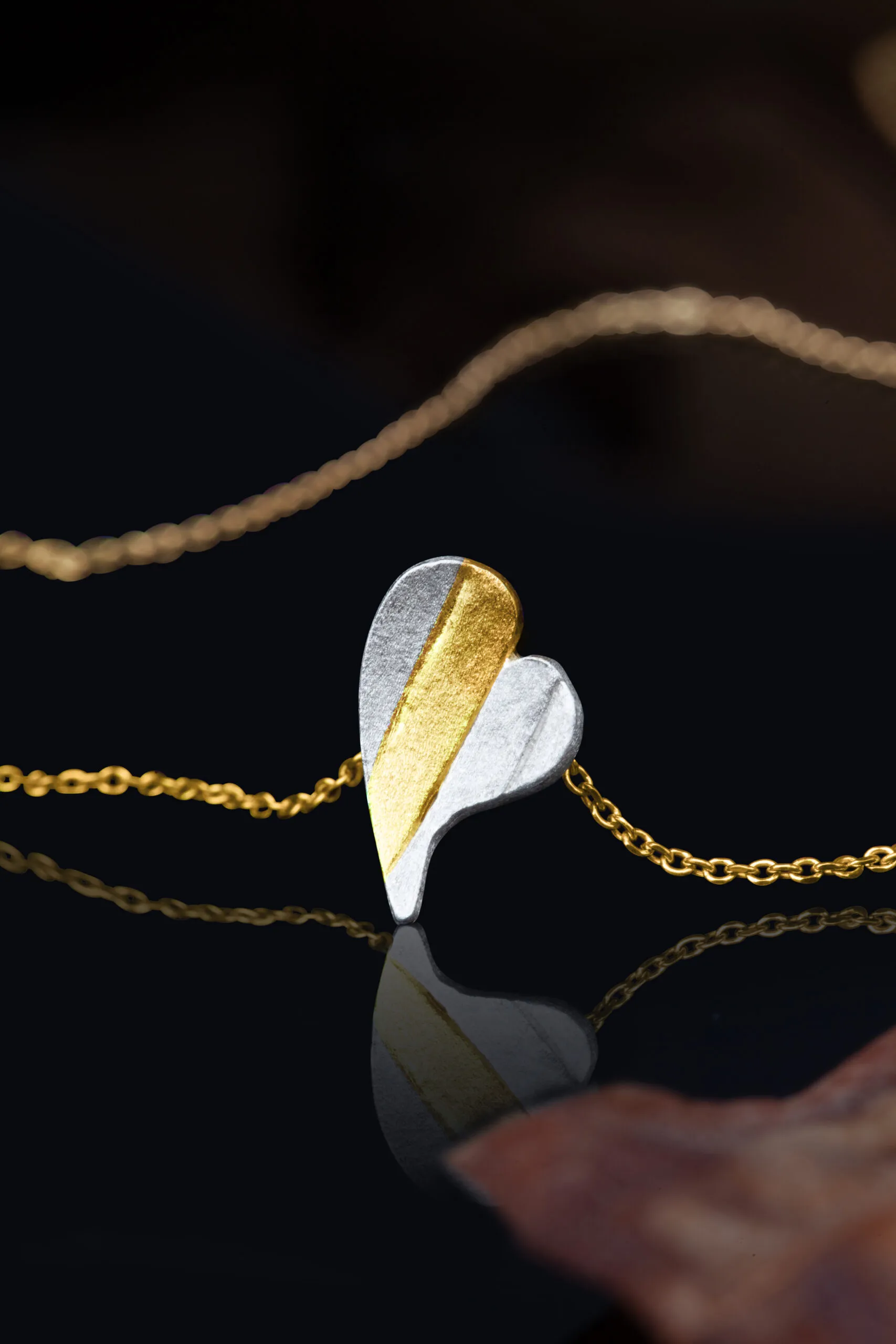 Handmade Jewellery | Handmade heart silver necklace gallery 1
