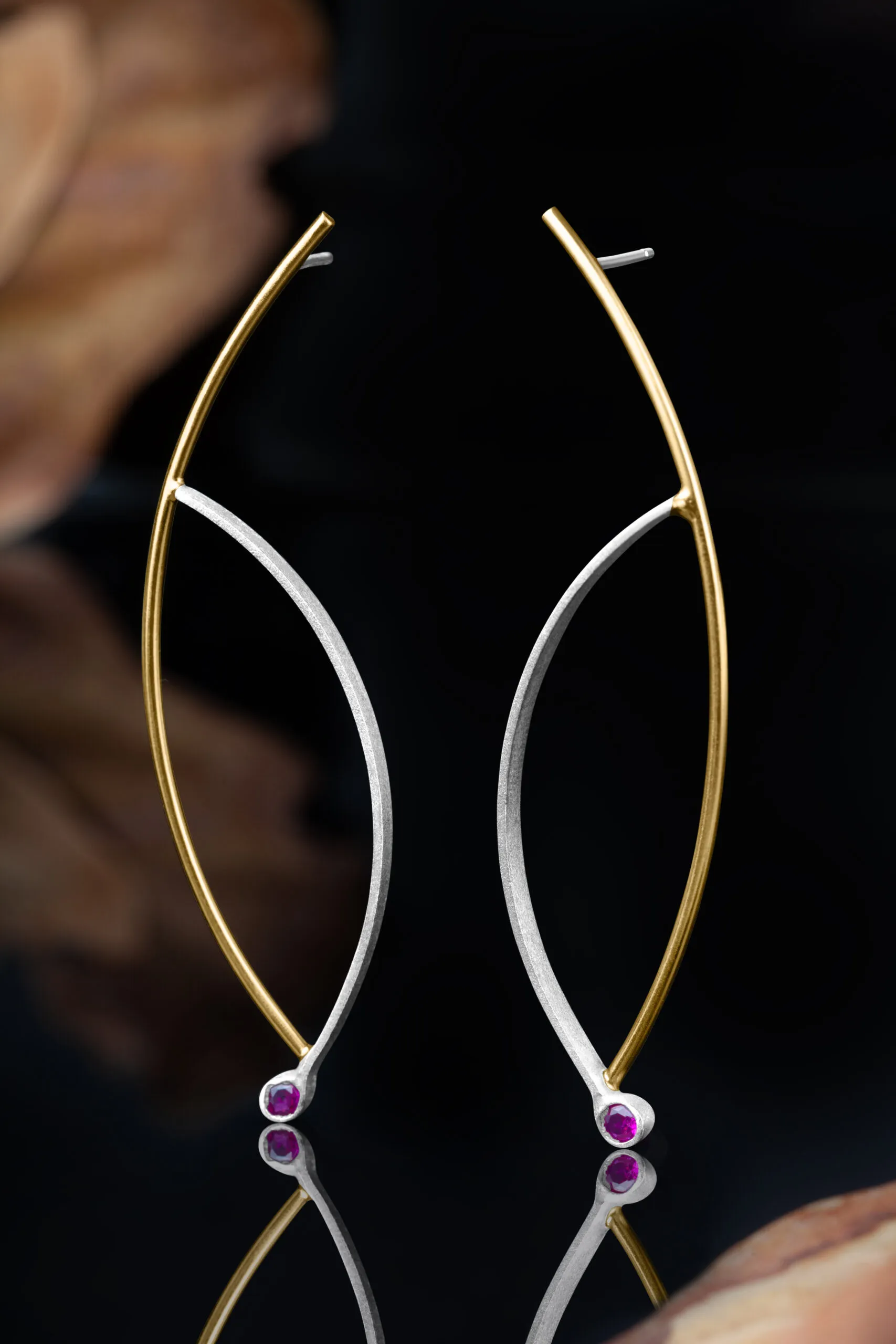 Handmade Jewellery | Minimal handmade silver earrings gallery 2